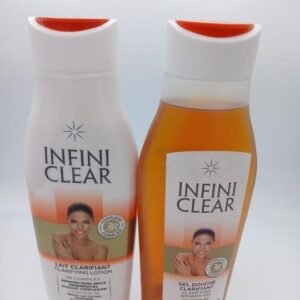 Infini Clear Lait et gel douche corporel anti taches 500ml + 500ml