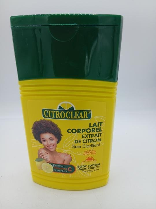 Lait Citro clear , lait corporelle Extrait de Citron 275ml
