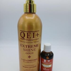 Lait QEI Plus Extreme Shine et huile Francoise Bedon Royal Booster