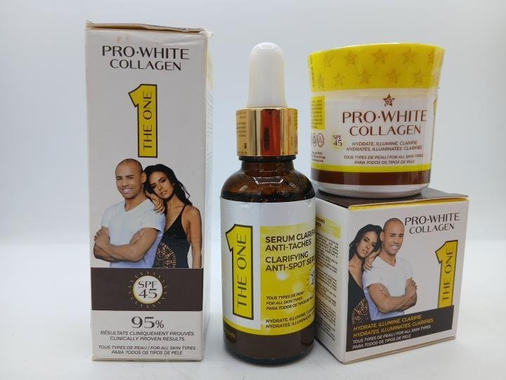 Pro white collagen serum et creme visage clarifiant