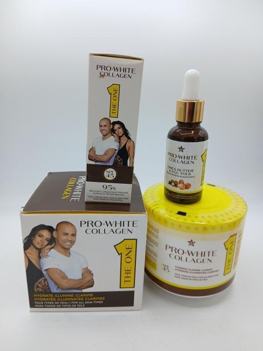 Pro White collagen Creme Pot, et serum clarifiant