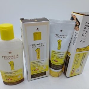 Duo Pro White Collagen Huile et Creme Tube clarifiant