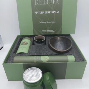 Service de cérémonie à matcha 4 pièces avec bol, fouet et outils pour la préparation traditionnelle du thé Vert matcha
