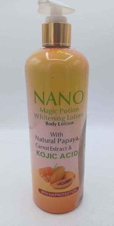 Nano Magic Potion Lait Corporelle aux extraits de papaye et acides kojiques, 500ml