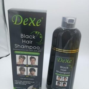 Teinture Permanente Dexe Noir, herbale et naturelle pour cheveux et barbe, couleur noir 400ml
