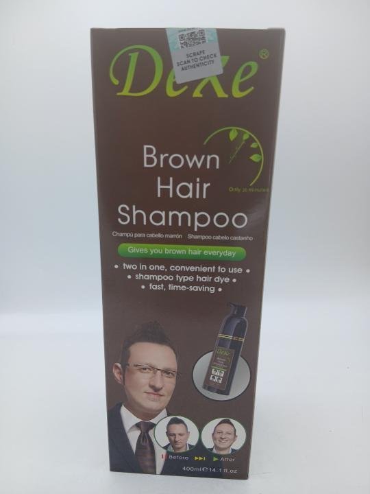 Teinture Permanente Dexe Herbal & Naturelle pour Cheveux et Barbe – Couleur Marron 400ml