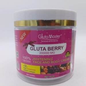 Creme Gluta Berry aux glutathione et acides des fruits 300ml visage et corp , eblouir votre teint