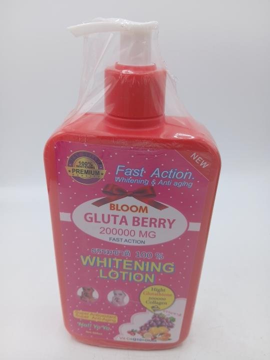Lait corporelle Gluta Berry clarifiant et legerement parfumé