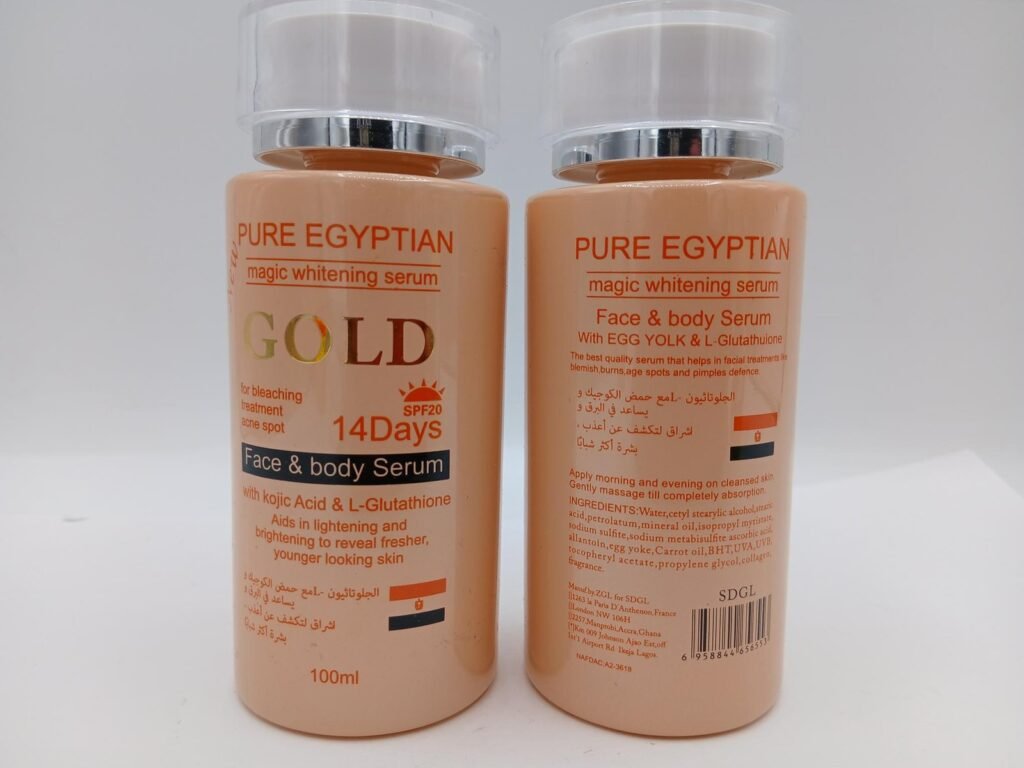 Serum Pure Egyptian Gold  Huile concentré anti tâches  visage et corps 100ml