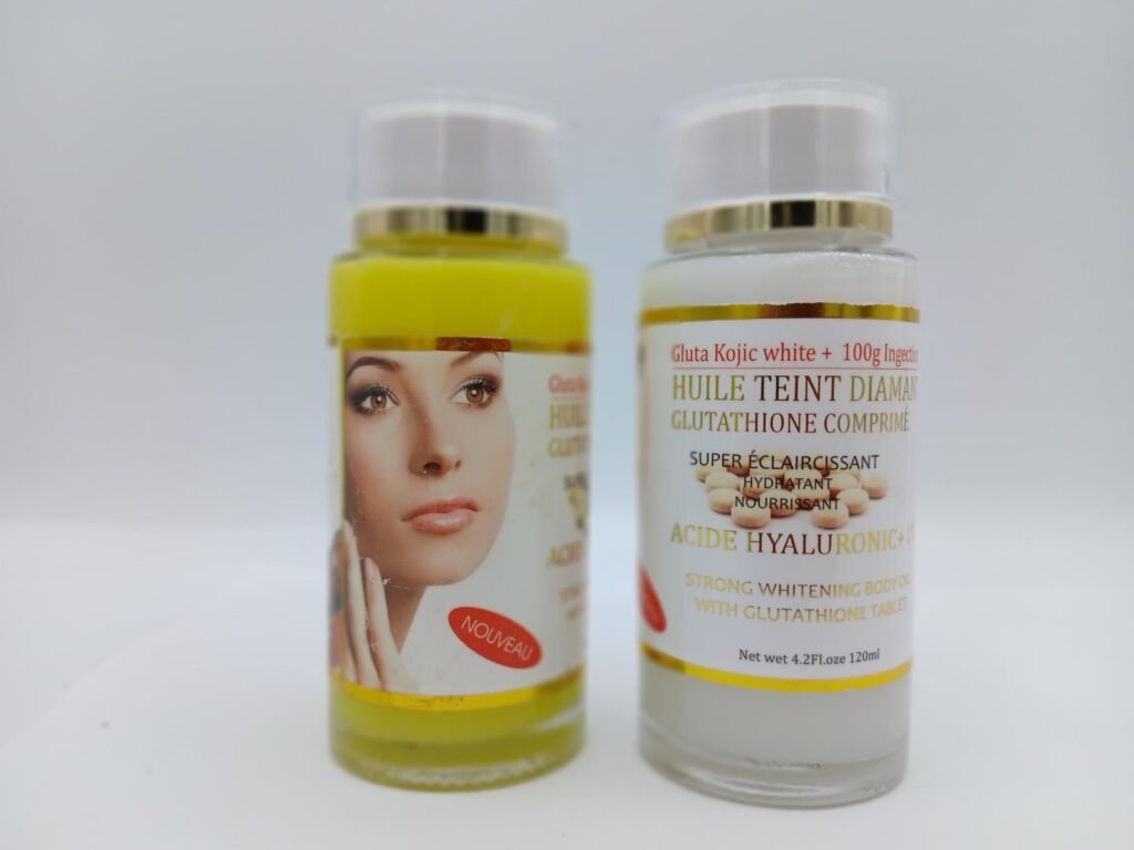 Serum Gluta comprimés Huile concentré teint diamant anti tâches  visage et corps 100ml