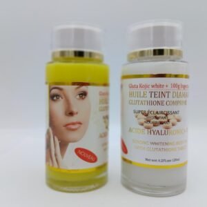 Serum Gluta comprimés Huile concentré teint diamant anti tâches  visage et corps 100ml