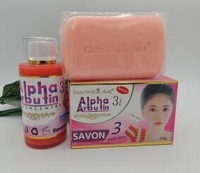 serum Alpha Arbutin 3 plus  100ml et son  Savon pour un teint parfait