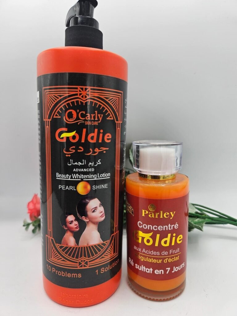 Gamme clarifiant et unifiant de teint, goldie, lait 500ml  Et  serum