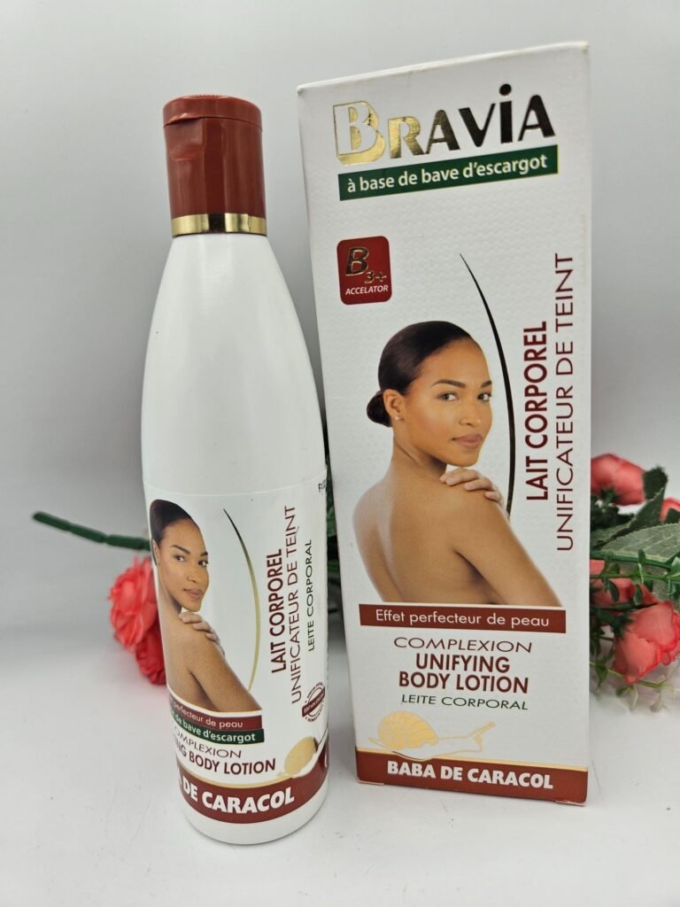 bravia lait corporelle eclaircissant à la bave d'escargot 250ml