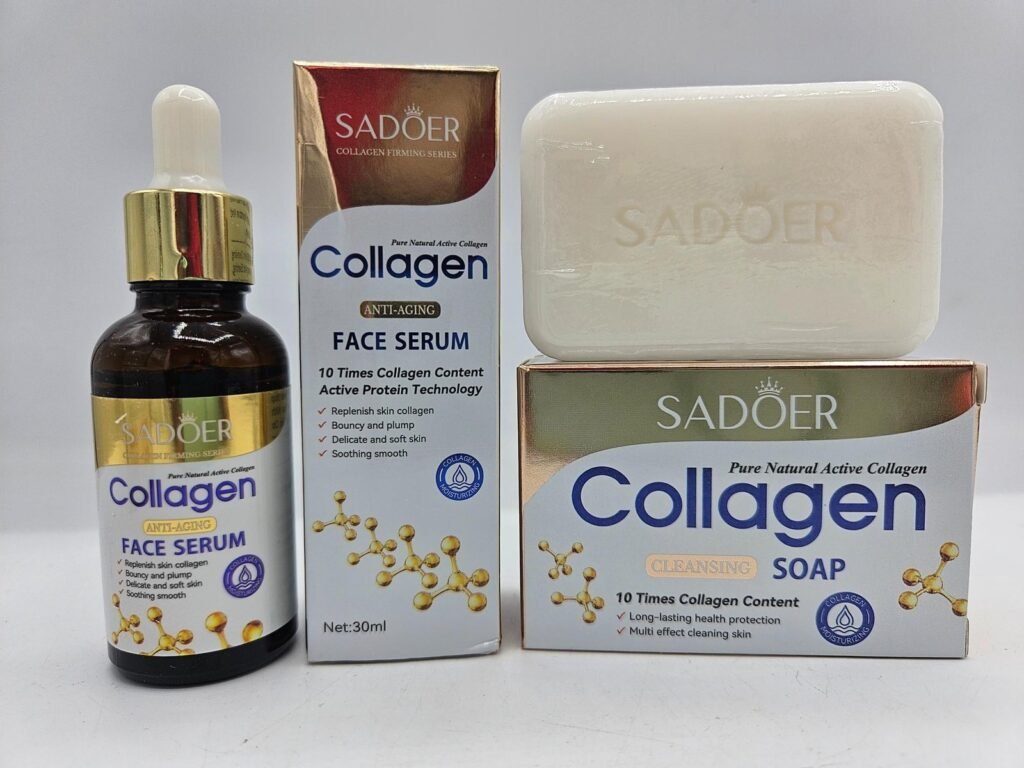 Mini Gamme collagen visage rajeunissante ,hydratante, efficace savon + serum