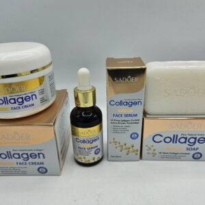 Mini Gamme collagen visage rajeunissante ,hydratante, efficace savon + creme + serum