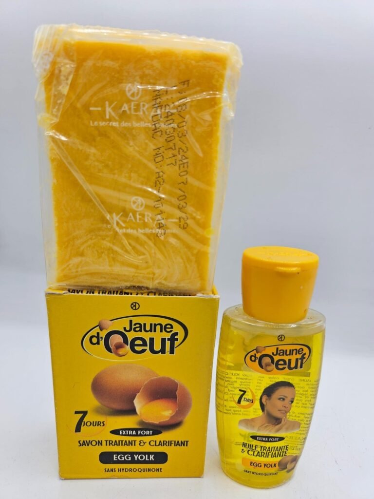 Jaune d'Oeuf Savon Et Huile anti taches concentré clarifiant et  efficace