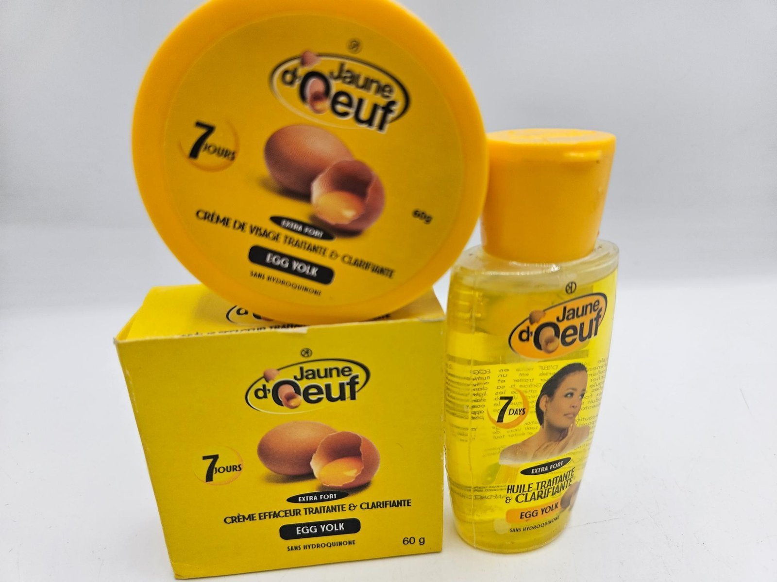 Jaune d'Oeuf crème visage et Huile anti taches concentré clarifiant et efficace – Image 2