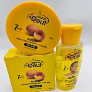 Jaune d'Oeuf crème visage et Huile anti taches concentré clarifiant et efficace