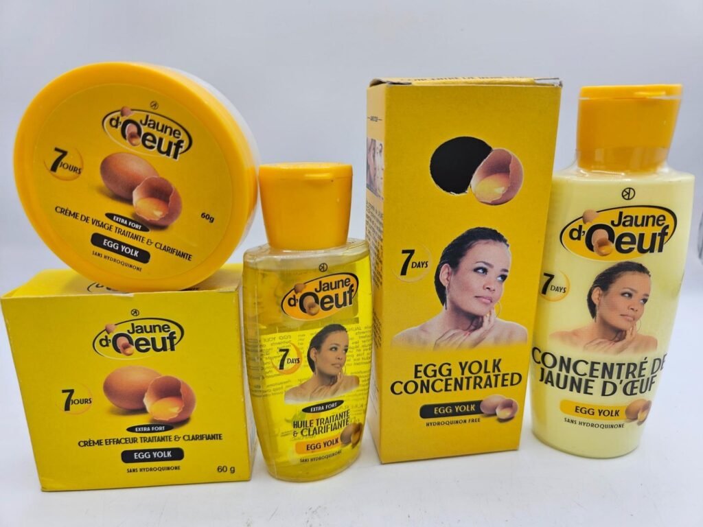 Jaune d'Oeuf , crème visage Huile et concentré anti taches concentré clarifiant et  efficace