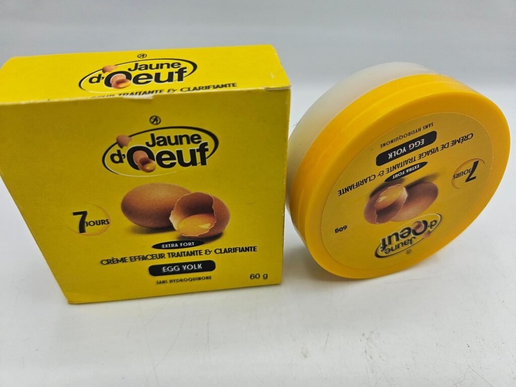 Jaune d'Oeuf , crème visage anti taches concentré clarifiant et  efficace