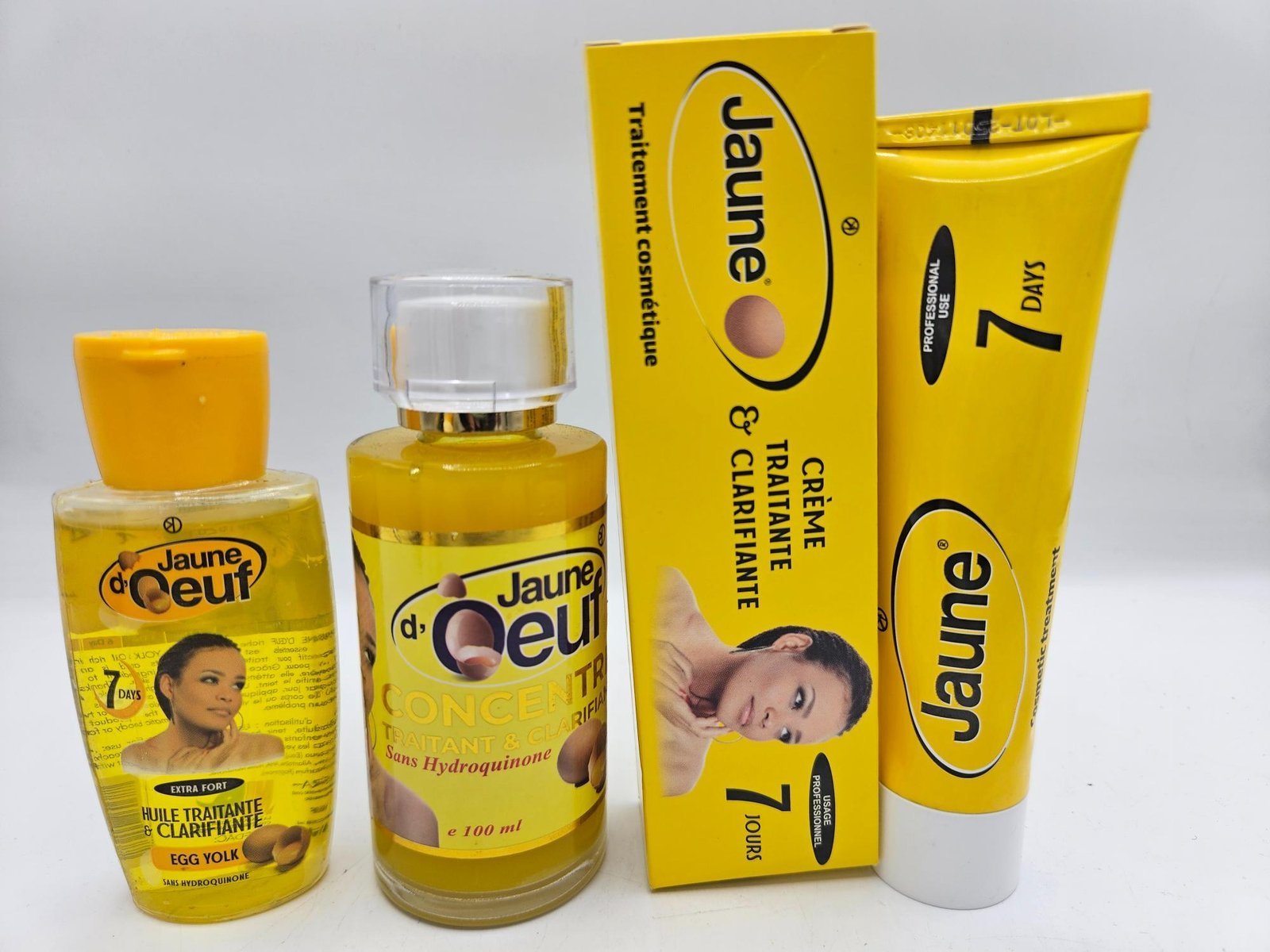Jaune d'Oeuf huile, concentré 100ml et creme tube clarifiant 3pcs – Image 3