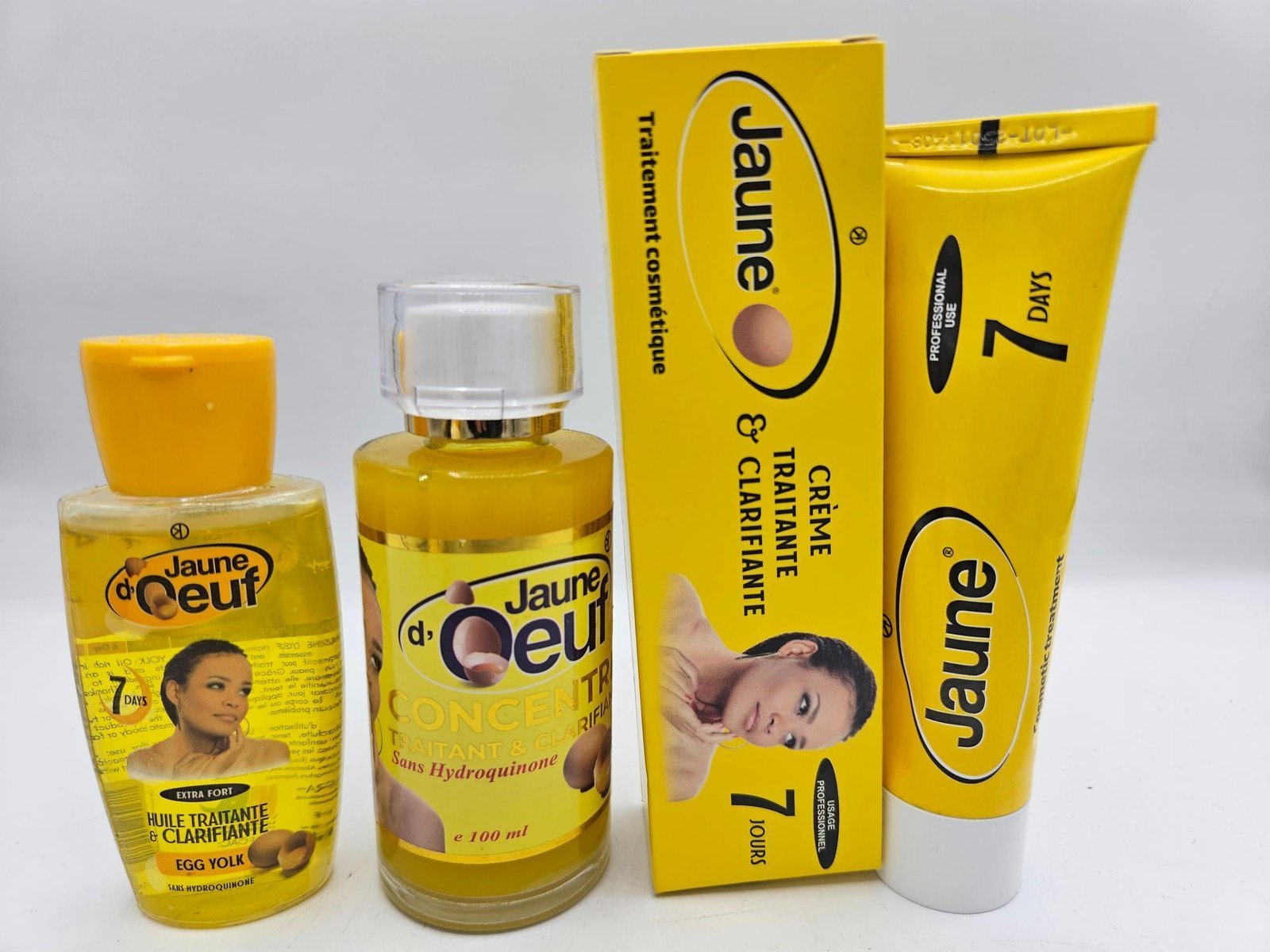 Jaune d'Oeuf huile, concentré 100ml et creme tube clarifiant 3pcs – Image 2