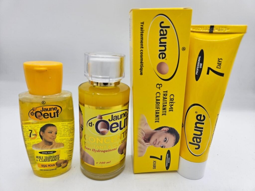 Jaune d'Oeuf huile, concentré 100ml et creme tube clarifiant 3pcs