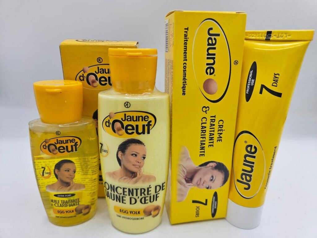 Jaune d'Oeuf huile, concentré et creme tube clarifiant