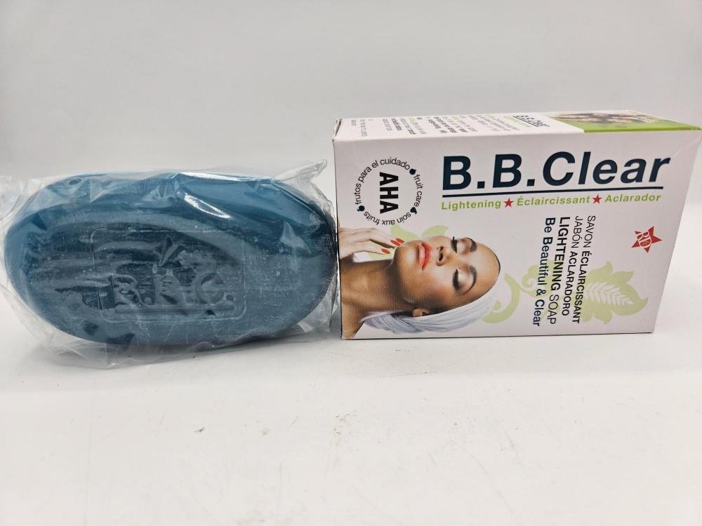 Savon Gommant BB Clear, Exfoliant Eclaircissant Anti Taches pour un teint sublime