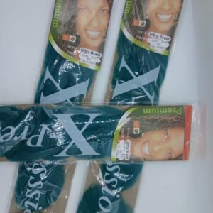 3 Pieces X-pression premium Ultra Braid jumbo braid synthetique. couleur  VIOLETTE A34 et 100g 60cm